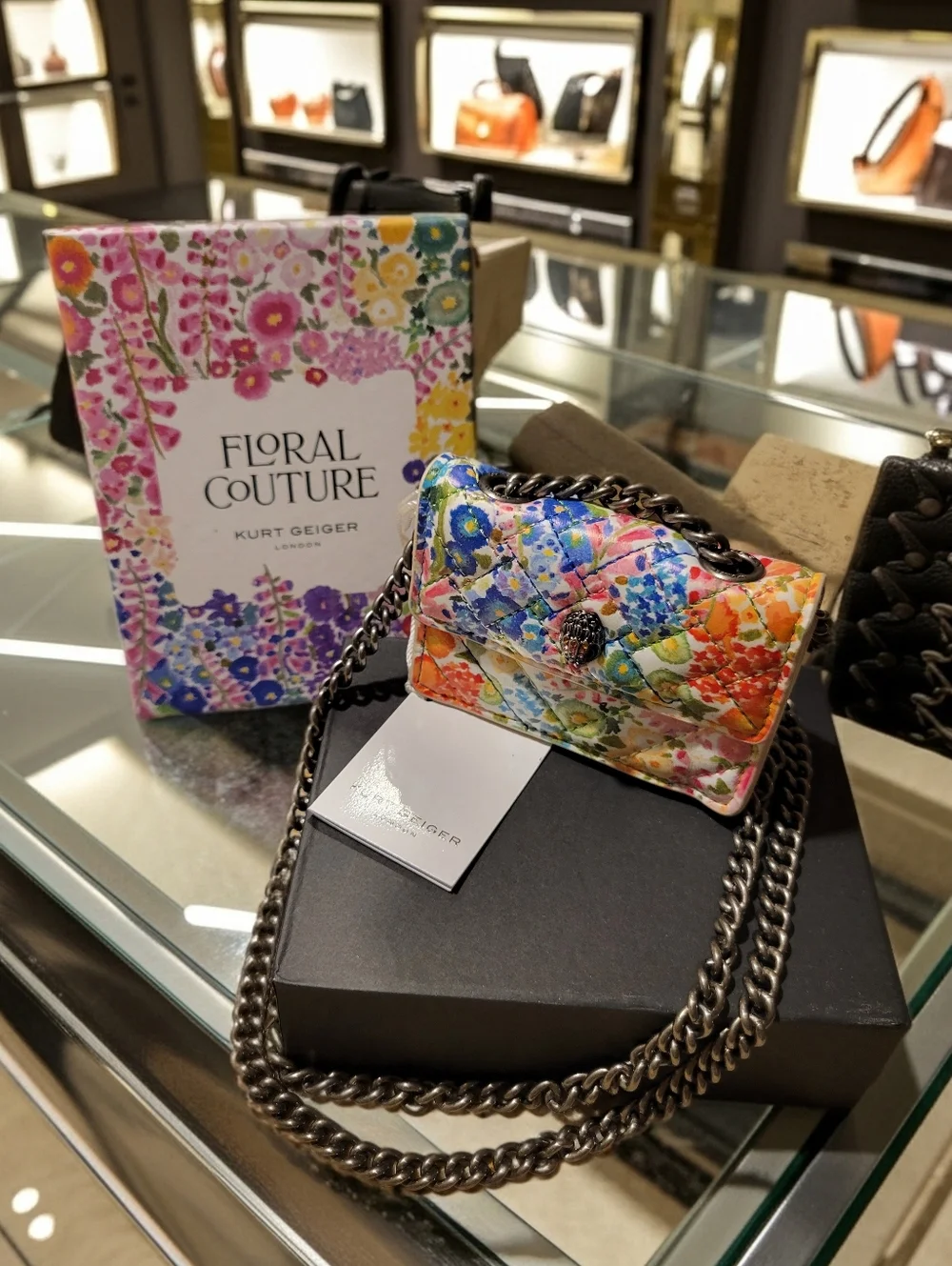 KURT GEIGER London Extra Mini Kensington Quilted Leather Crossbody Bag NWT - Picture 4 of 12